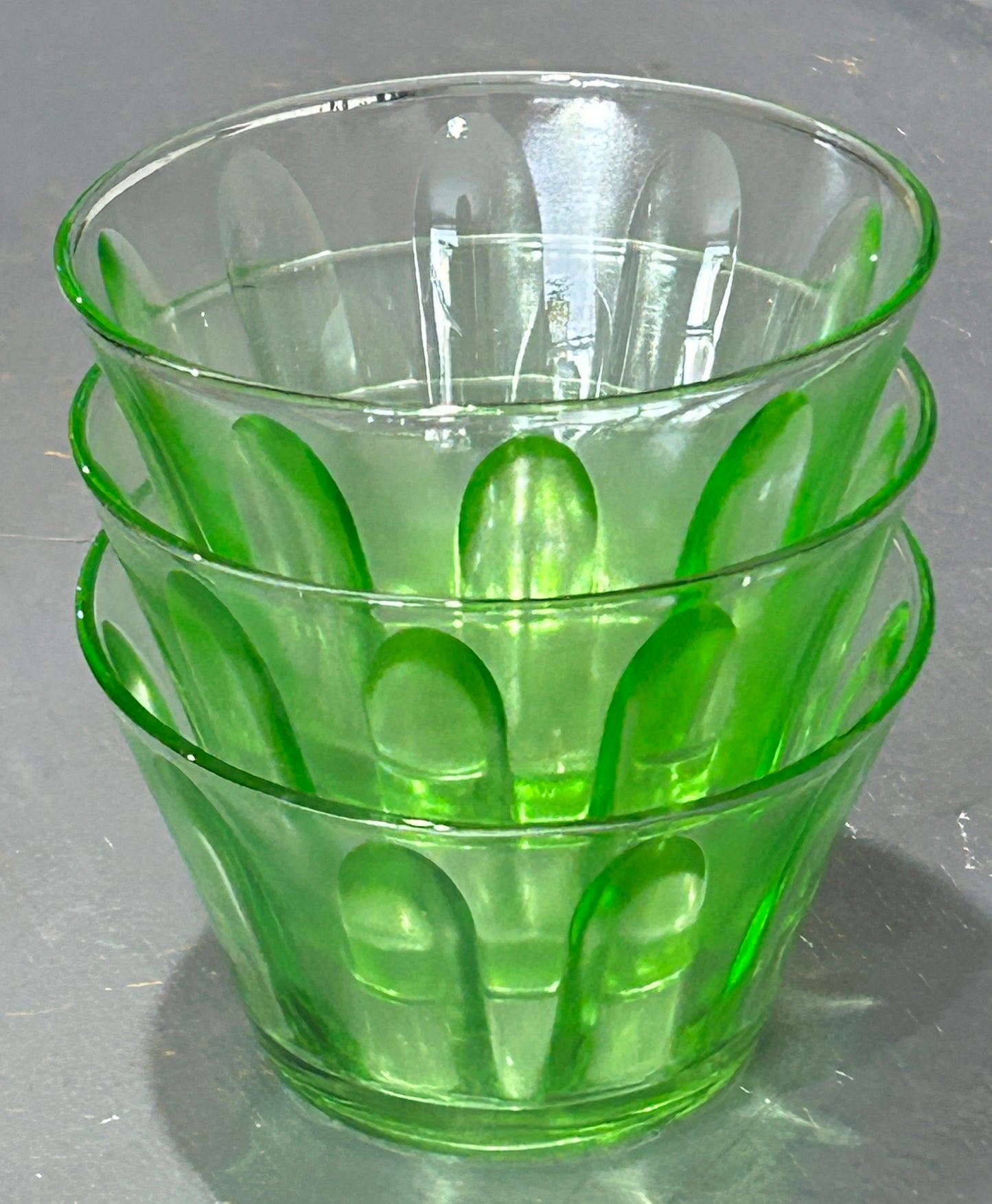 251101-4 Hazel-Atlas Fluted Uranium Custard Cup