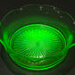 251101-8 Hazel Atlas Uranium Glass Ruffled Bowl