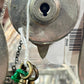 220202-3 Antique Tantalus With 3-Baccarat Crystal Decanters