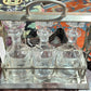 220202-3 Antique Tantalus With 3-Baccarat Crystal Decanters