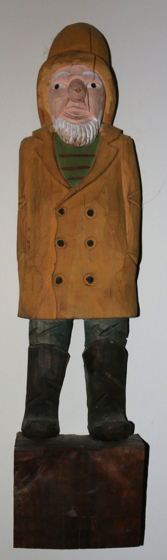 250529-20 Carved Wooden Old Salt Wall Hanger