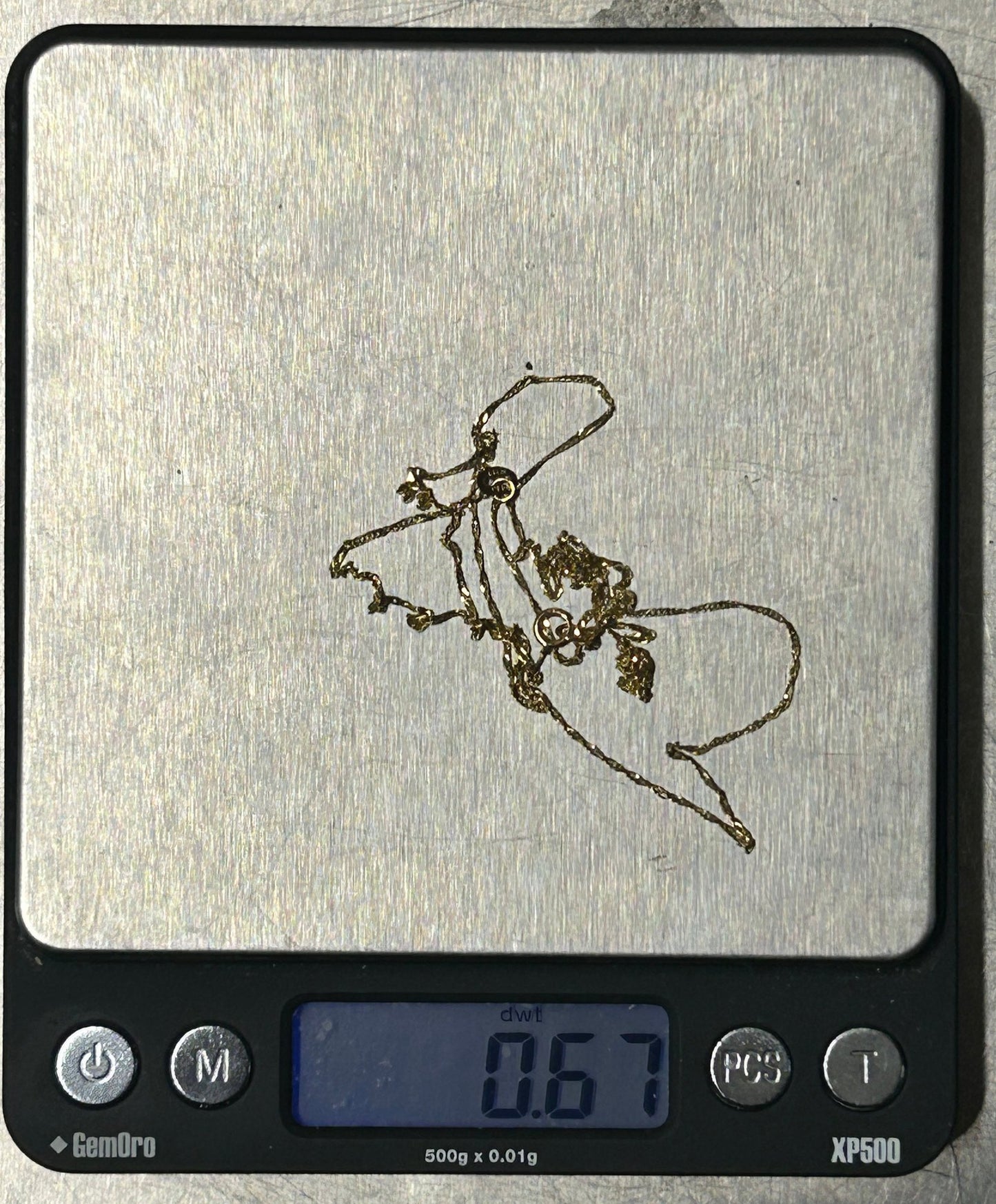 251009-13 14K Yellow Gold 20" Necklace, 0.67 dwt