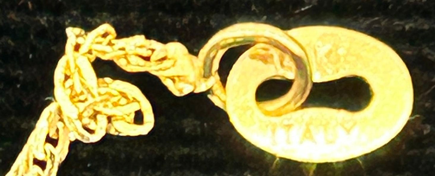 251009-13 14K Yellow Gold 20" Necklace, 0.67 dwt