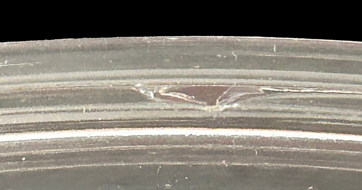 250716-6 1956 Pyrex Pink Daisy Oval 2.5 Qt Covered Dish