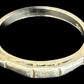 Sz 5.75 14K White Gold Wedding Band