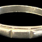 Sz 5.75 14K White Gold Wedding Band