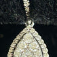 10K White Gold Pear Shaped Pare Diamond Earrings