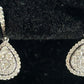 10K White Gold Pear Shaped Pare Diamond Earrings