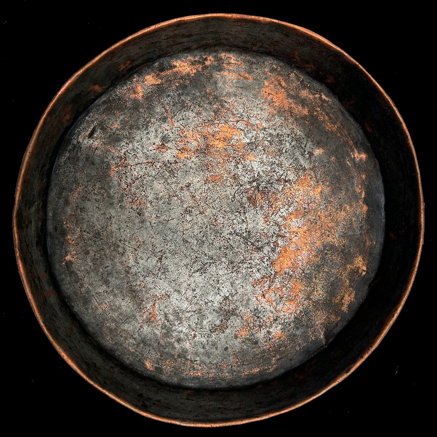 250716-9A Copper 8.25" Diam. Cake Pan