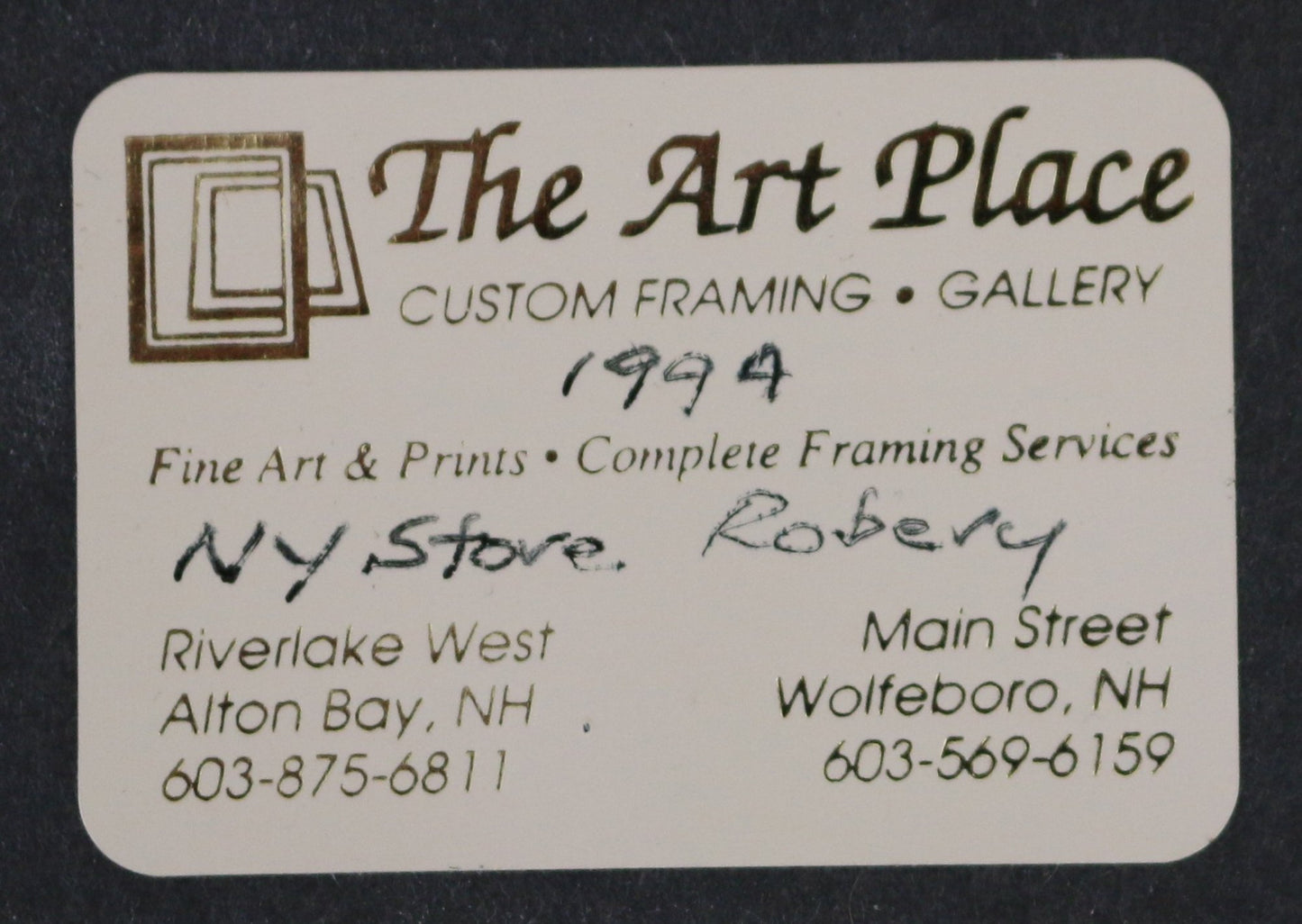 250710-1 Framed Tiffany Heist Cartoon