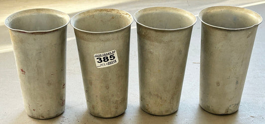 251009-14 Vintage 4-Pc Set Aluminum Tumblers