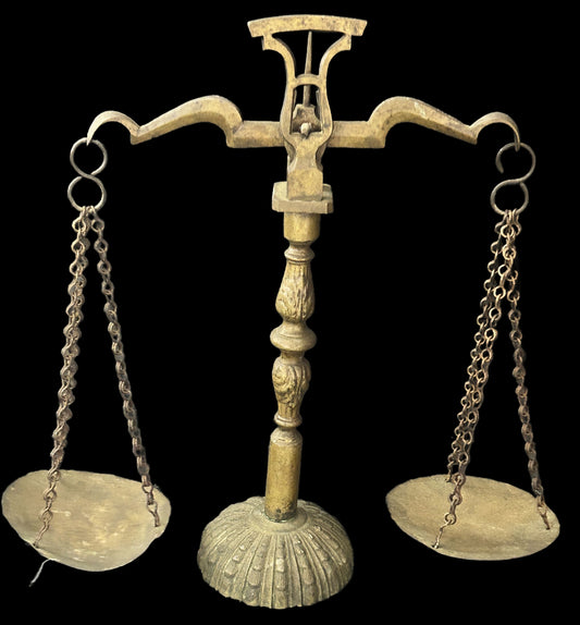 250514-4 Antique Brass Balance Scales