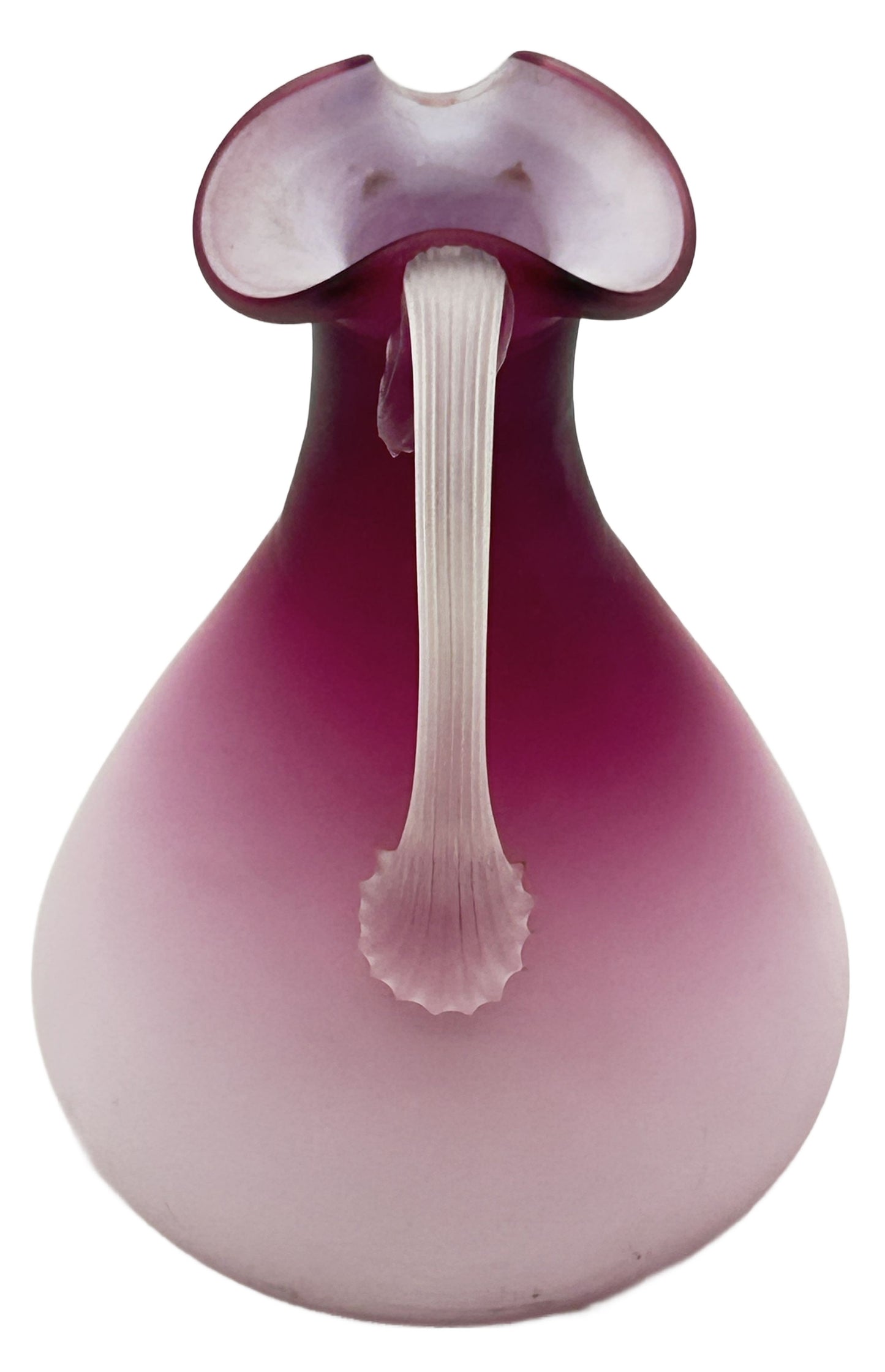 250514-6 Lavender Ombre Satin Glass Pitcher