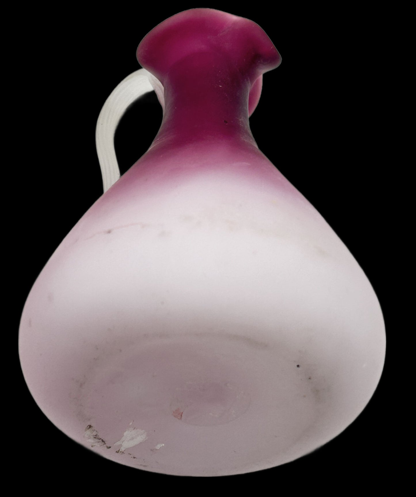 250514-6 Lavender Ombre Satin Glass Pitcher