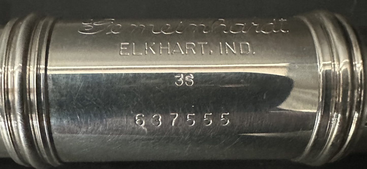 260211-3 Gemeinhardt 3S Solid Silver Flue With Case