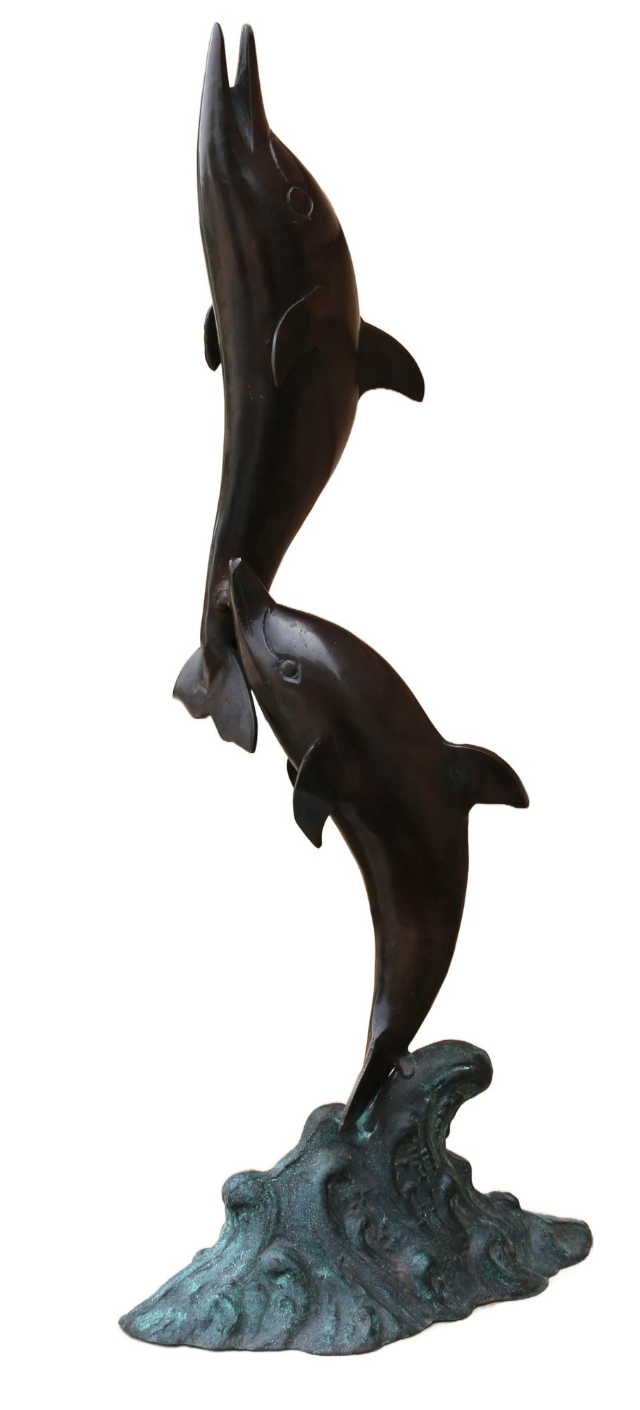 250611-15 Bronze Dolphin Sculpture