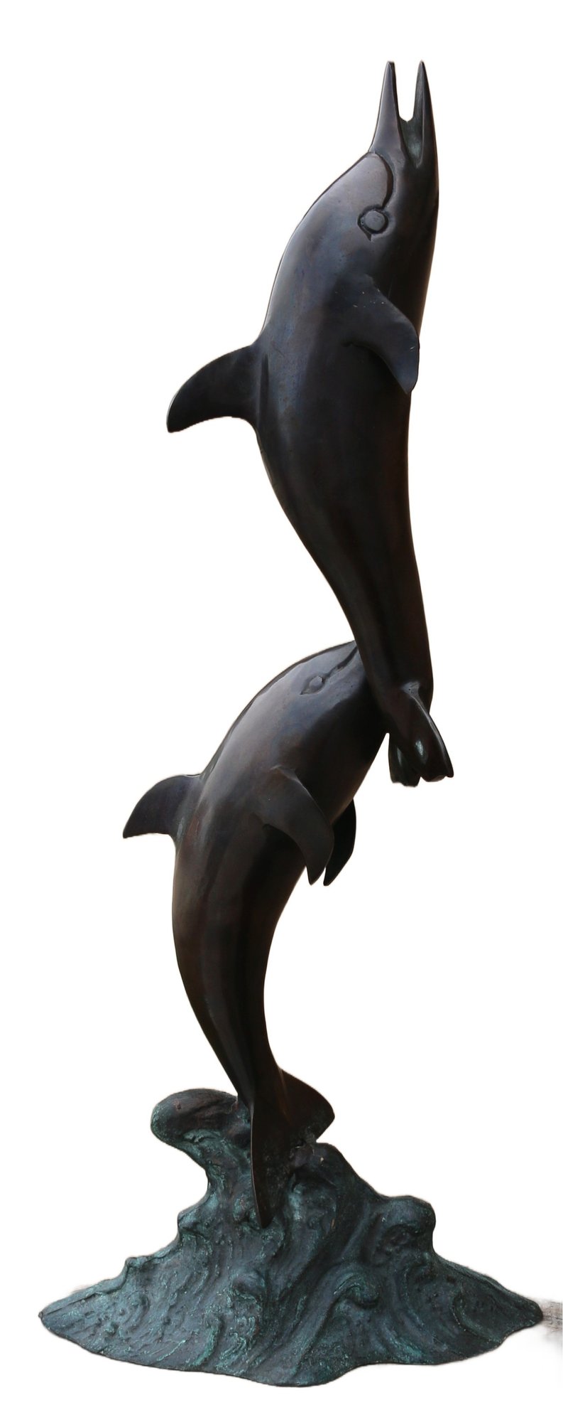 250611-15 Bronze Dolphin Sculpture