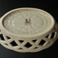 Lenox Ivory Reticulted Oval Basketweave Bowl With Gold Rim