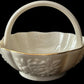 Lenox Ivory Peony Handled Basket