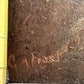 Portrait Of Bearded Man Signed G.A. Frost, Oil On Wood