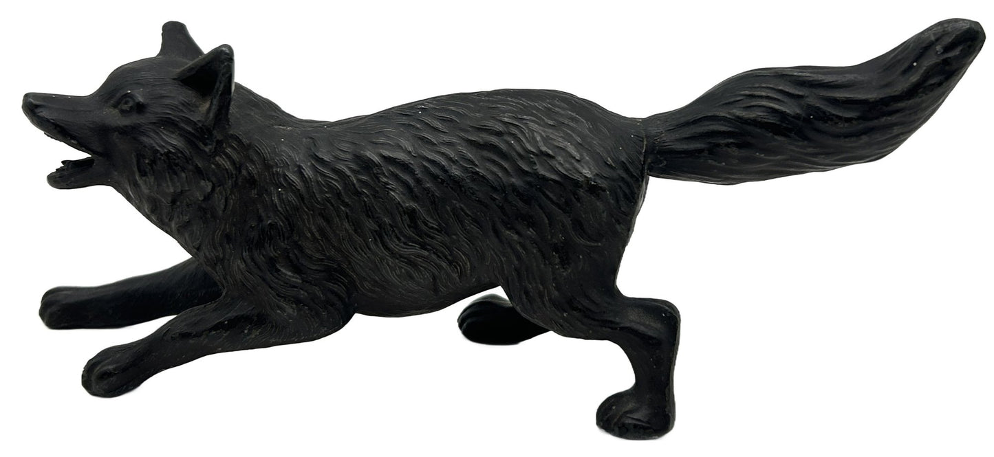 250716-18 Chinese Signed Cast Fox Figurine