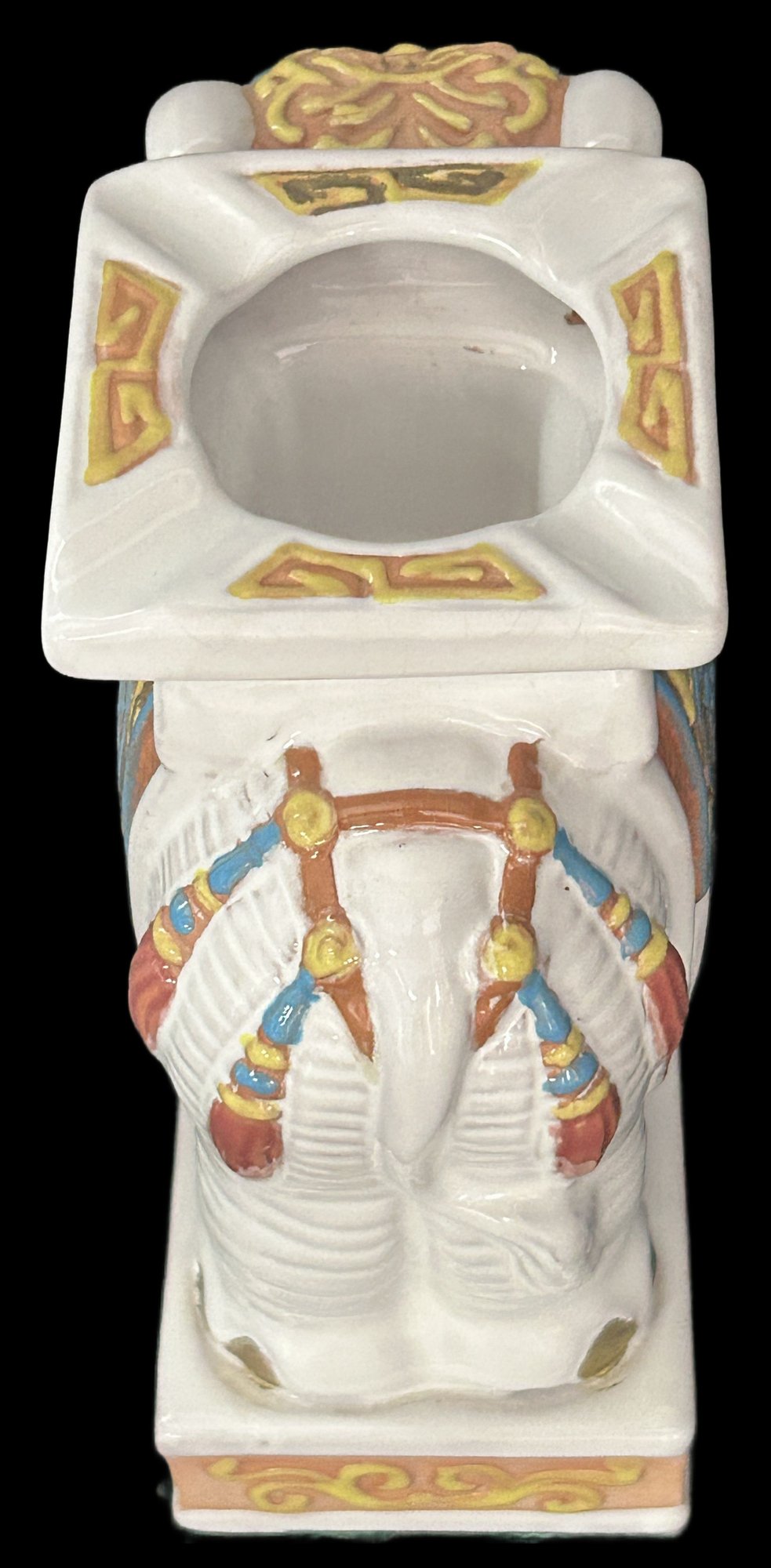 250716-19 Chinese Hollywood Regency Elephant Ashtray