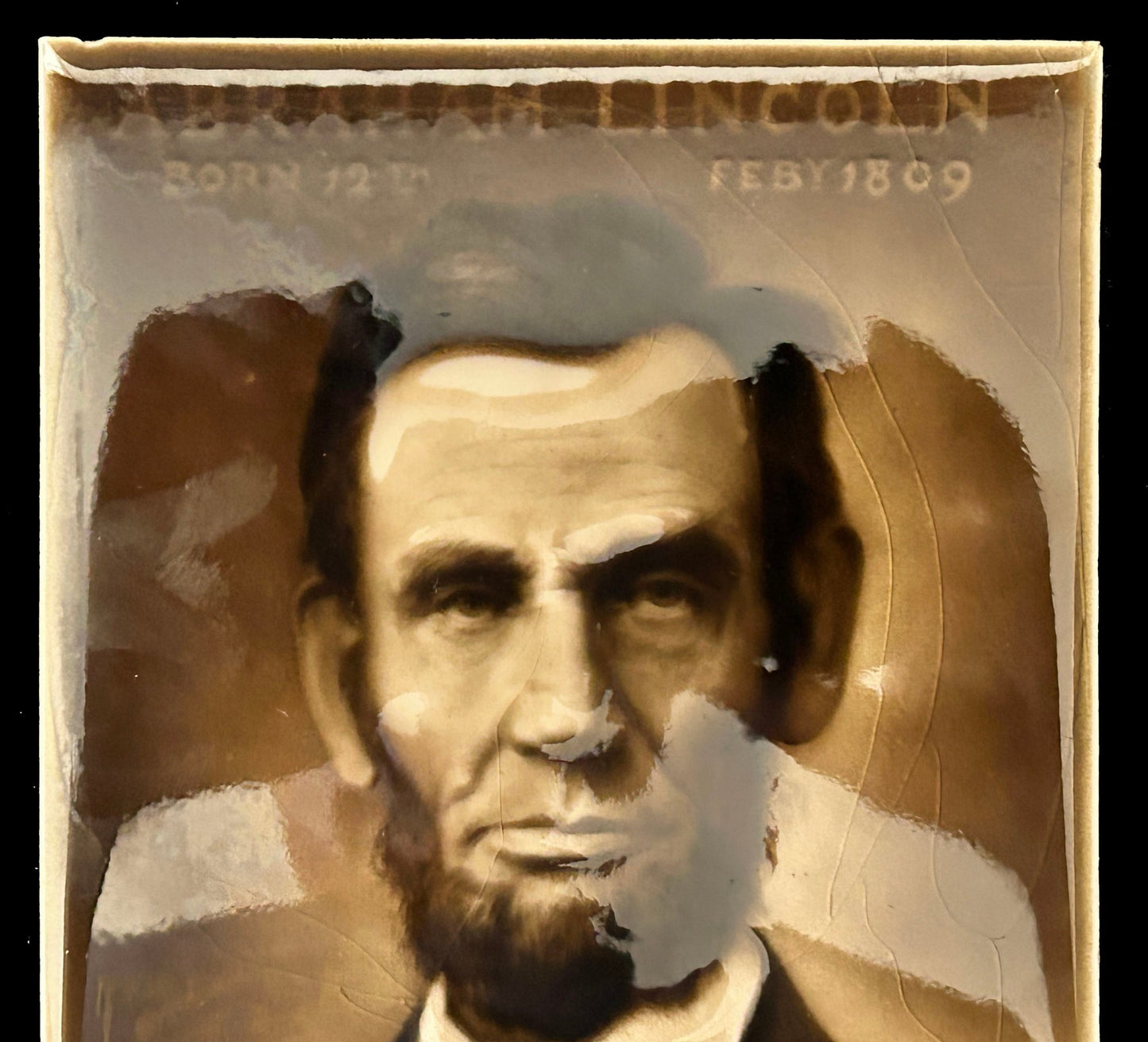 250716-21 RARE Abe Lincoln Birth Anniv. Tile