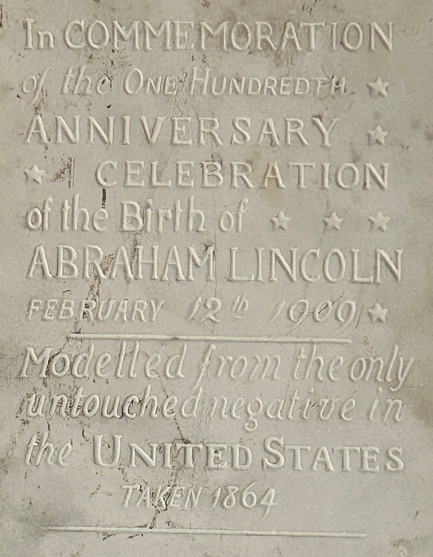 250716-21 RARE Abe Lincoln Birth Anniv. Tile