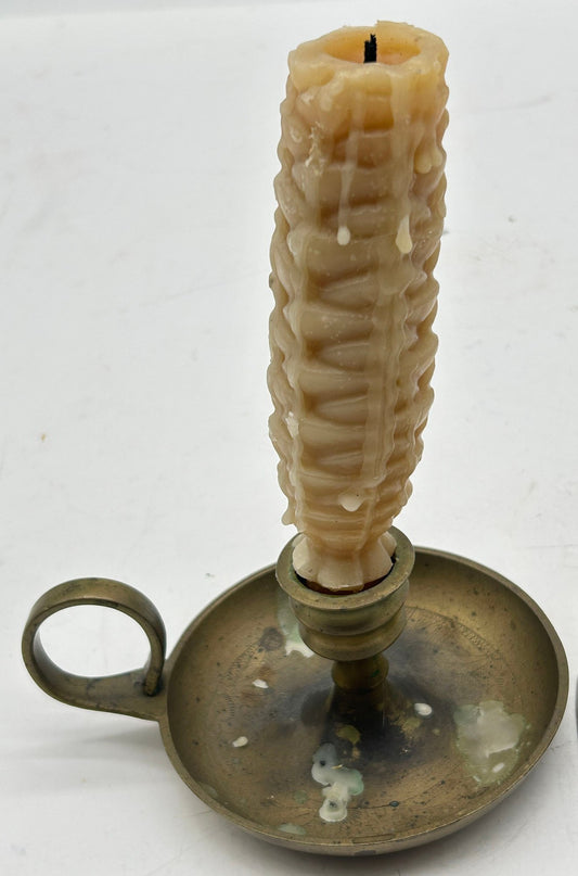 260520-8C Single Antique Chamber Candlestick