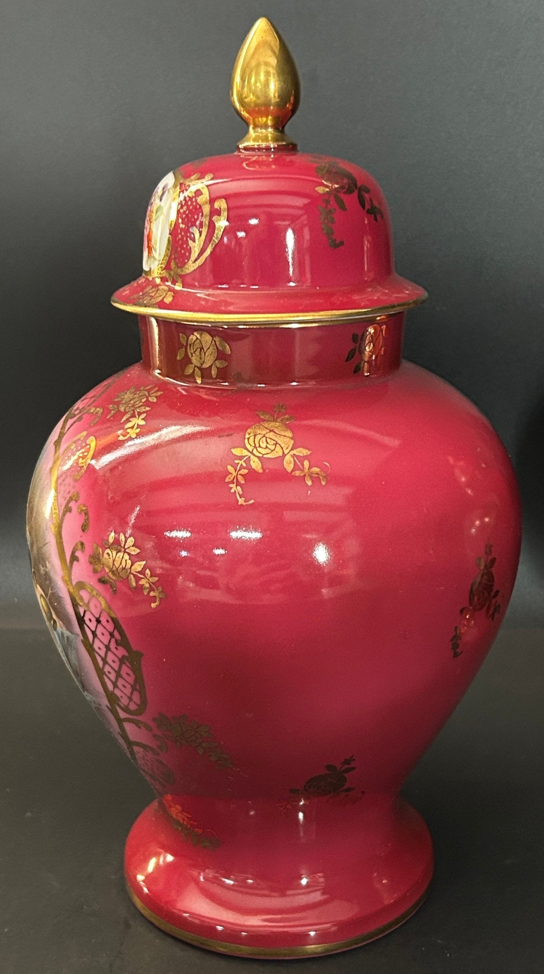 251105-12 Pair Neoclassical Lidded Ginger Jars