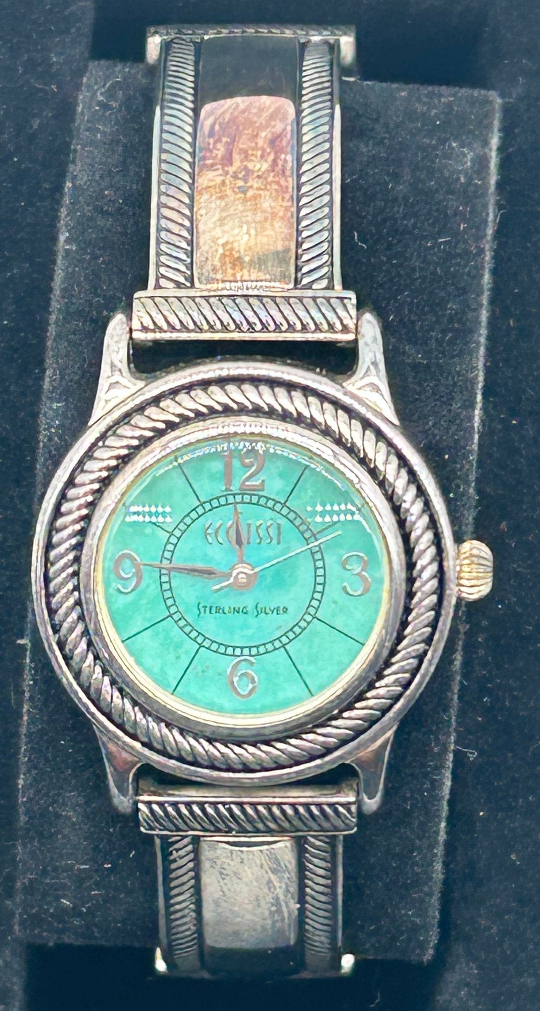 260408-39 Ecclissi Sterling Silver Ladies Wrist Watch In Original Box