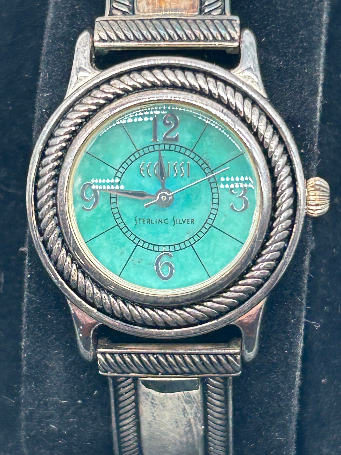 260408-39 Ecclissi Sterling Silver Ladies Wrist Watch In Original Box