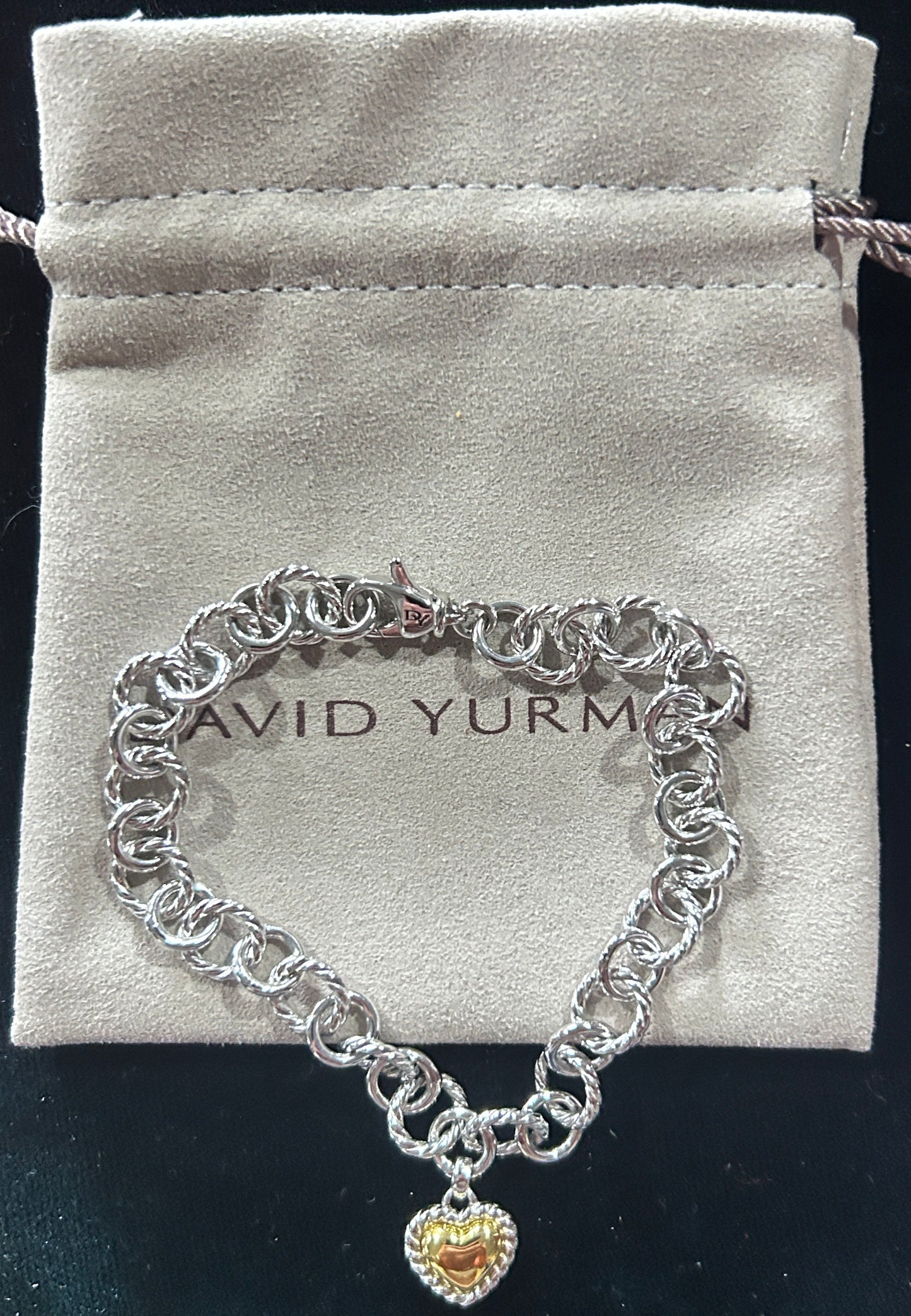 260410-1 David Yurman Sterling & 18k Link Bracelet