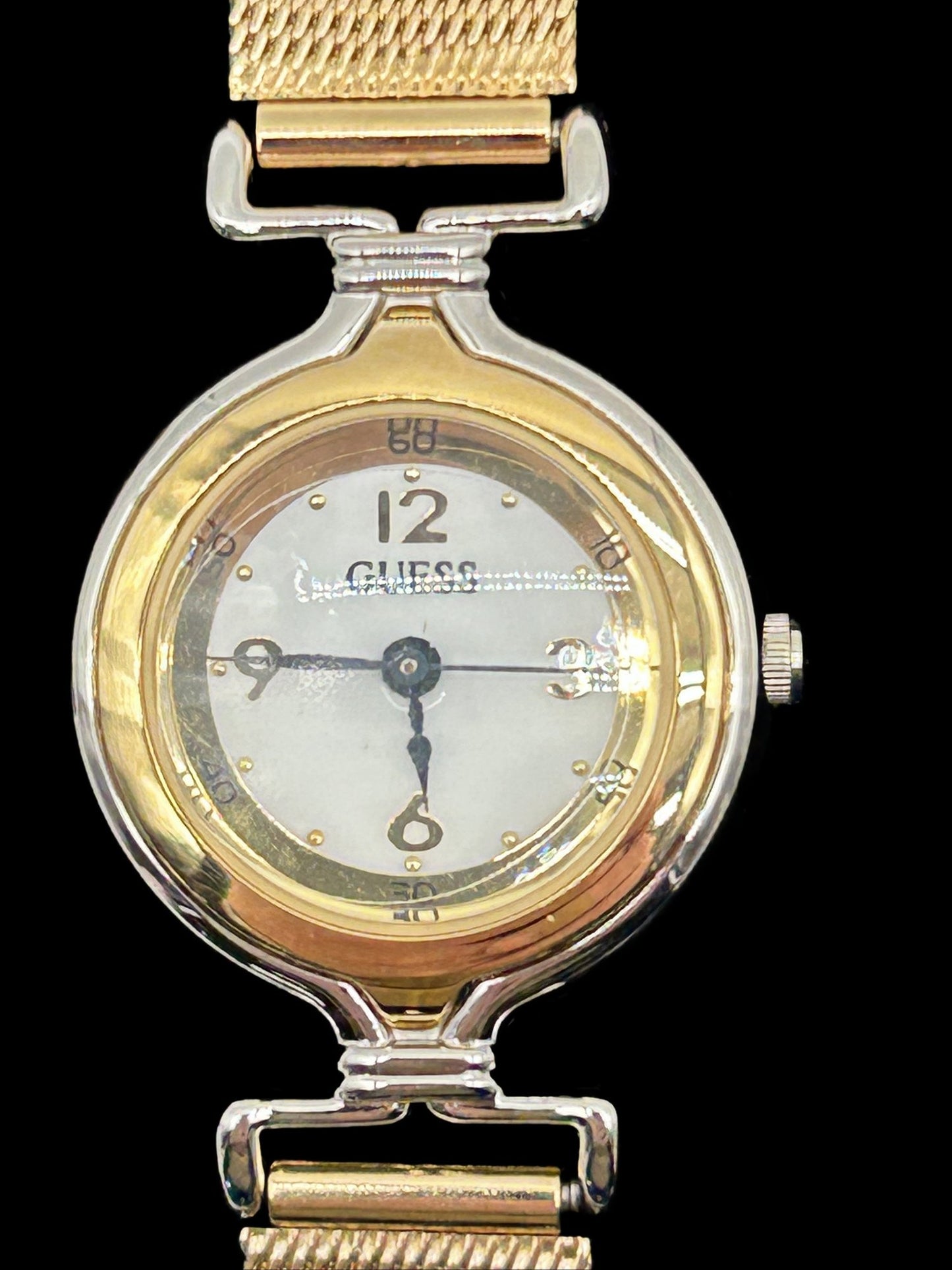 260211-8 Guess Wrist Watch In Soft-Sided Zipper Case