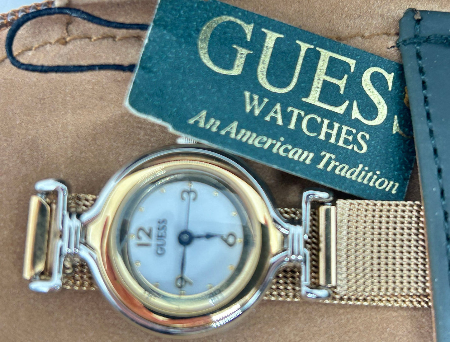 260211-8 Guess Wrist Watch In Soft-Sided Zipper Case