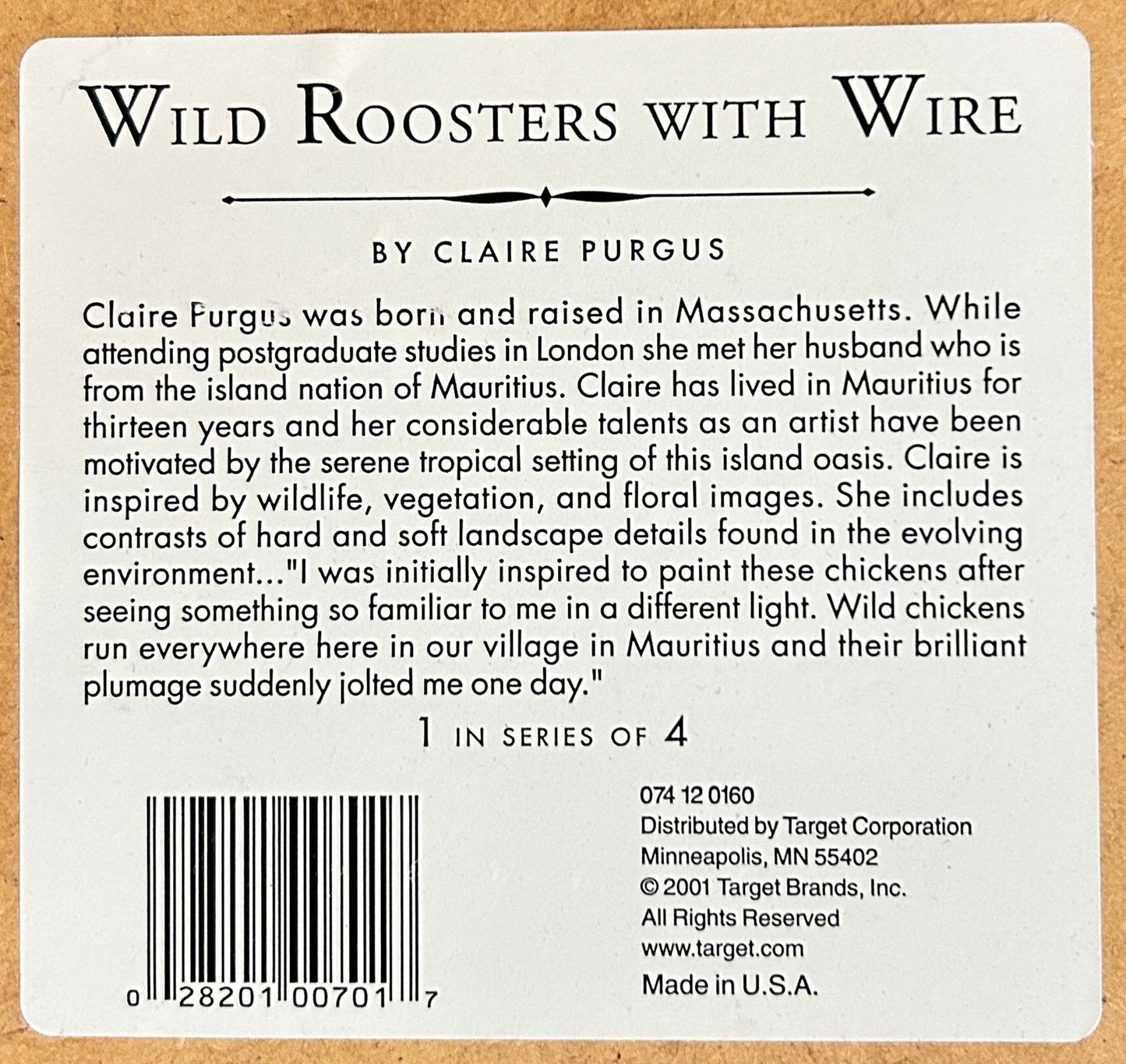 250806-4 Framed Rooster & Chicken Wire Print