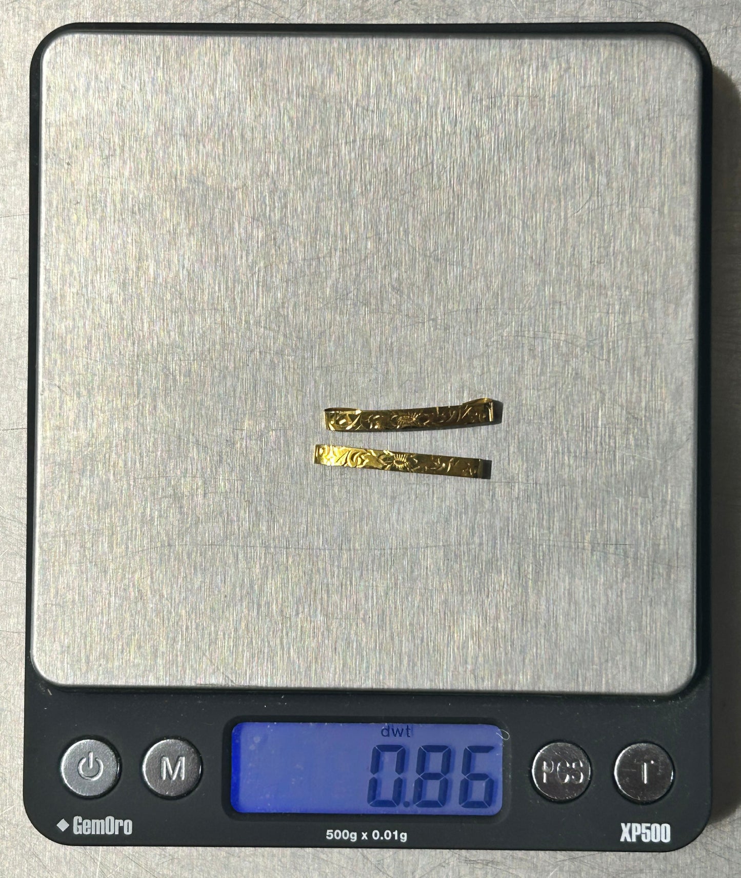 250514-16 Pair Edwardian 10K Collar Pins