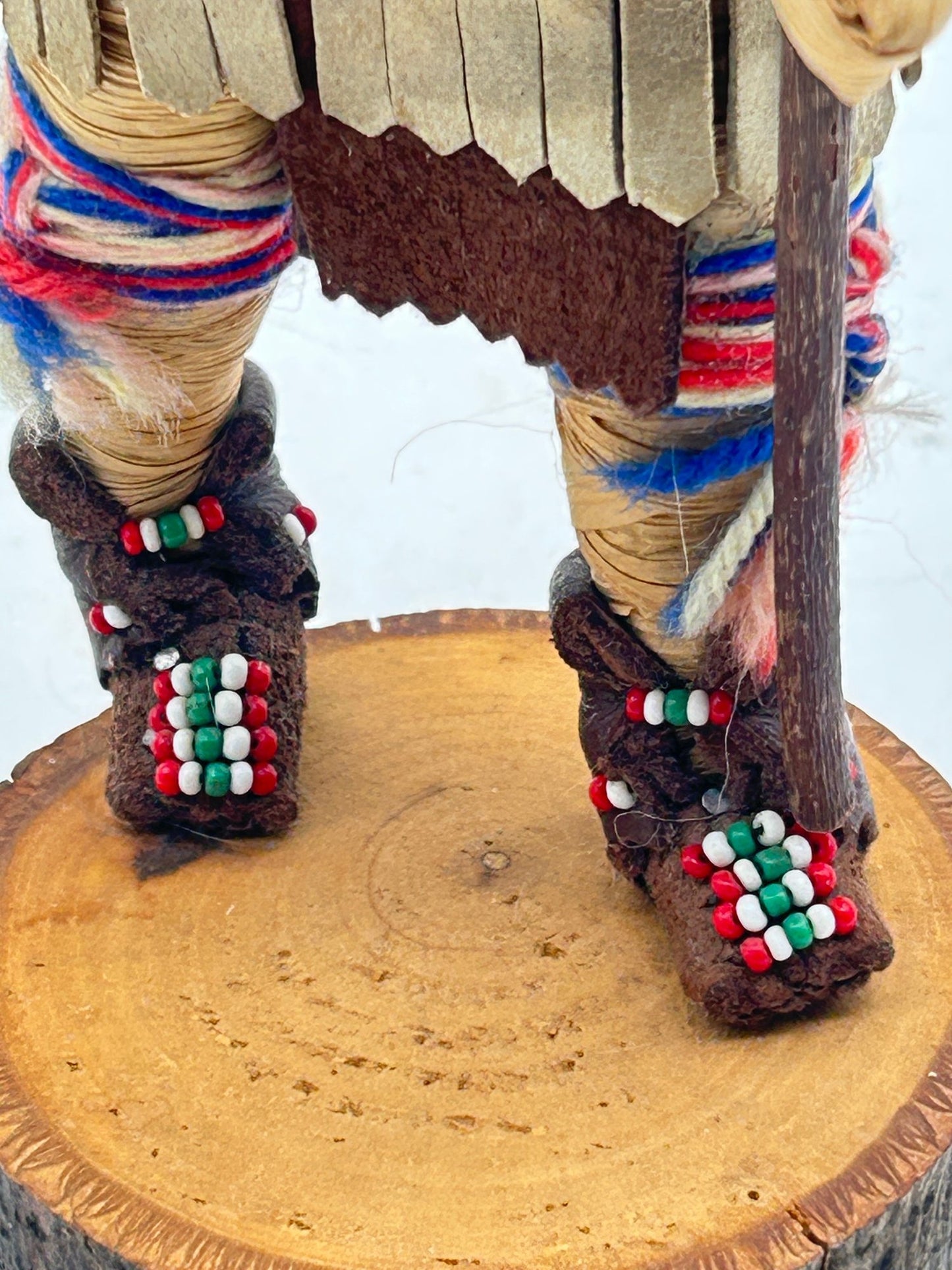 260211-15 Native American Iroquois Corn Husk False Face Medical Society Dancer Doll