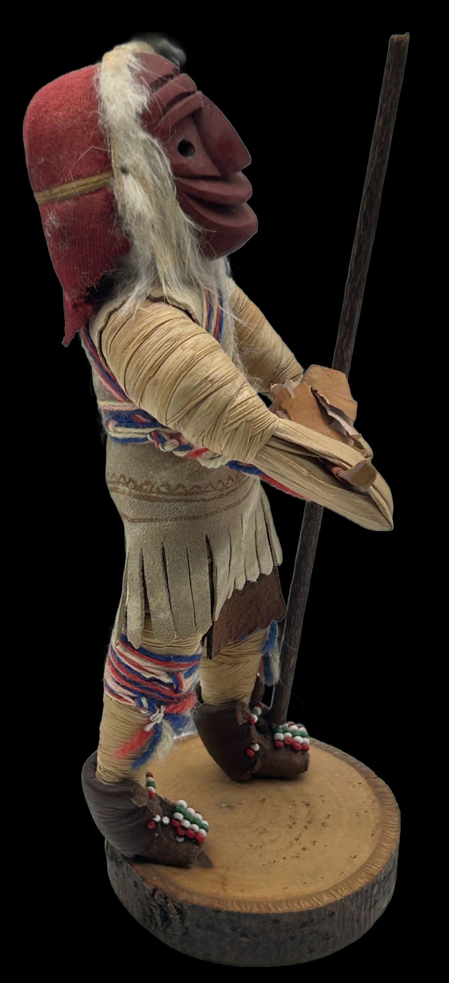 260211-15 Native American Iroquois Corn Husk False Face Medical Society Dancer Doll