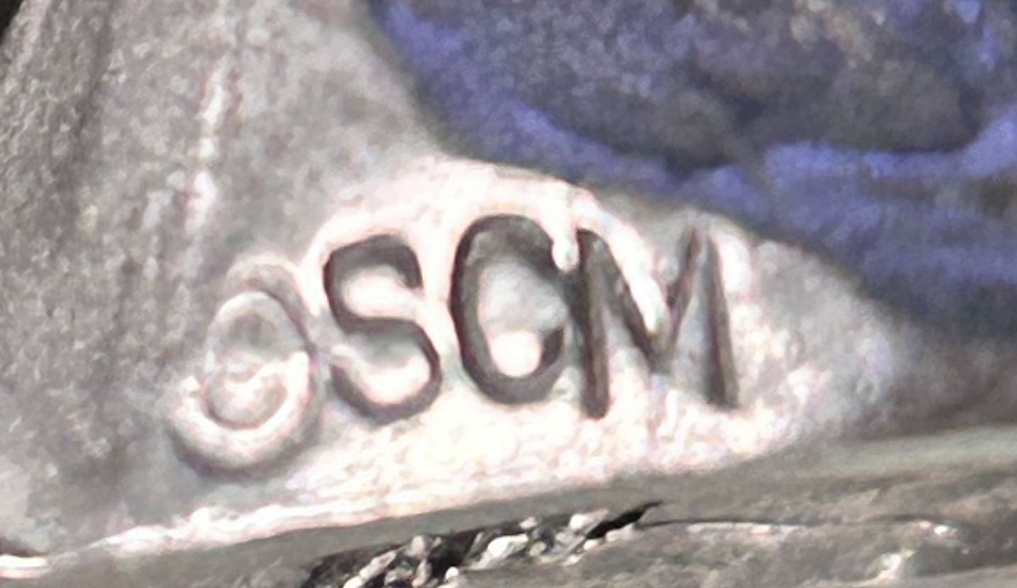 250514-18 SCM W2 Pewter Wizard Holding Crystal Ball & Staff, 2.5"H