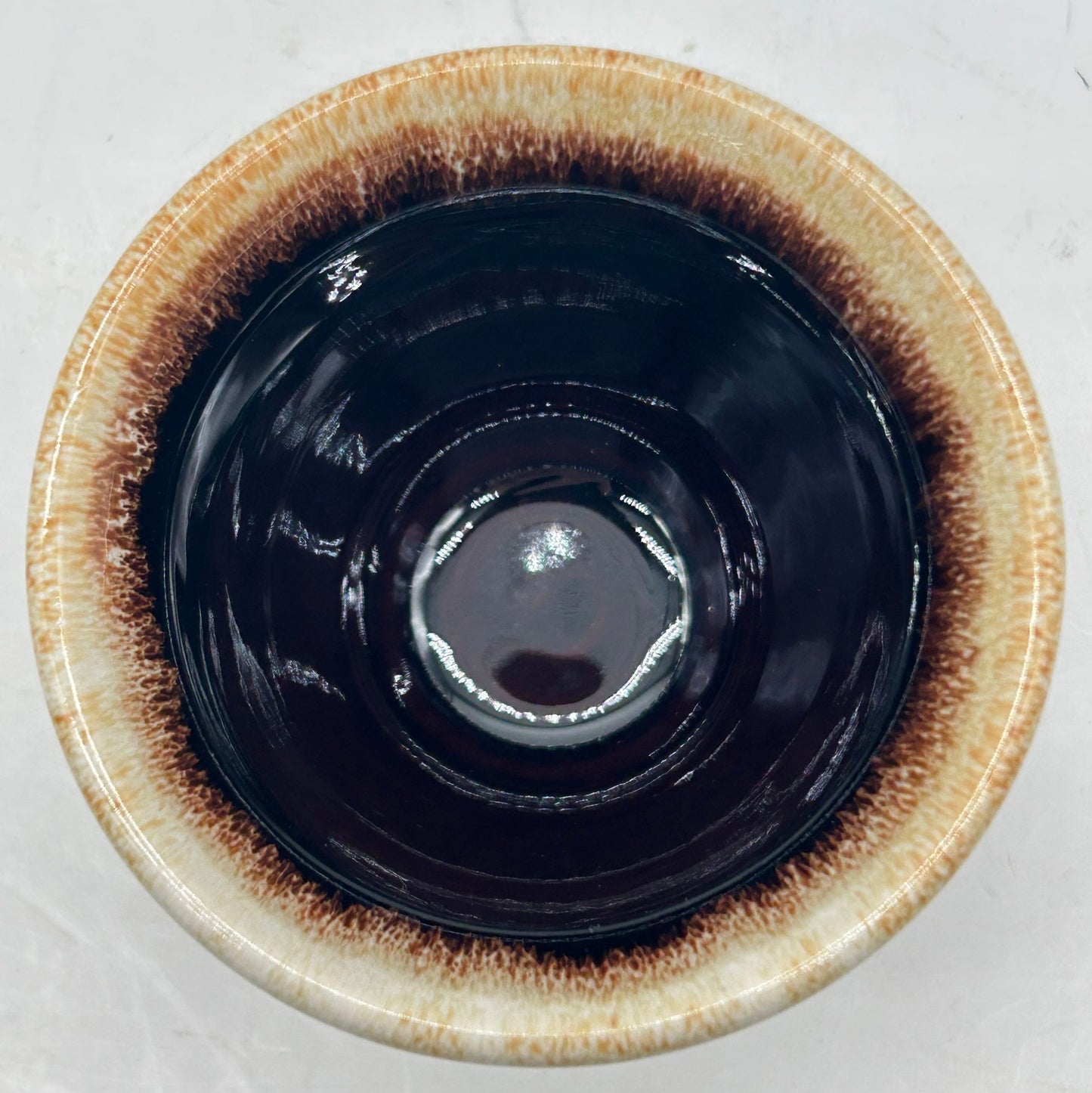 202621-20 6 Pcs Pfaltzgraff Brown Drip Custard Cups