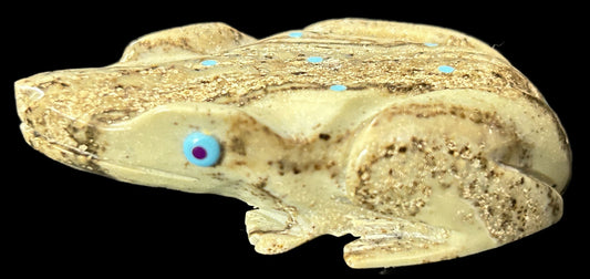 260610-4 Zuni Caved Stone Frog Fetish