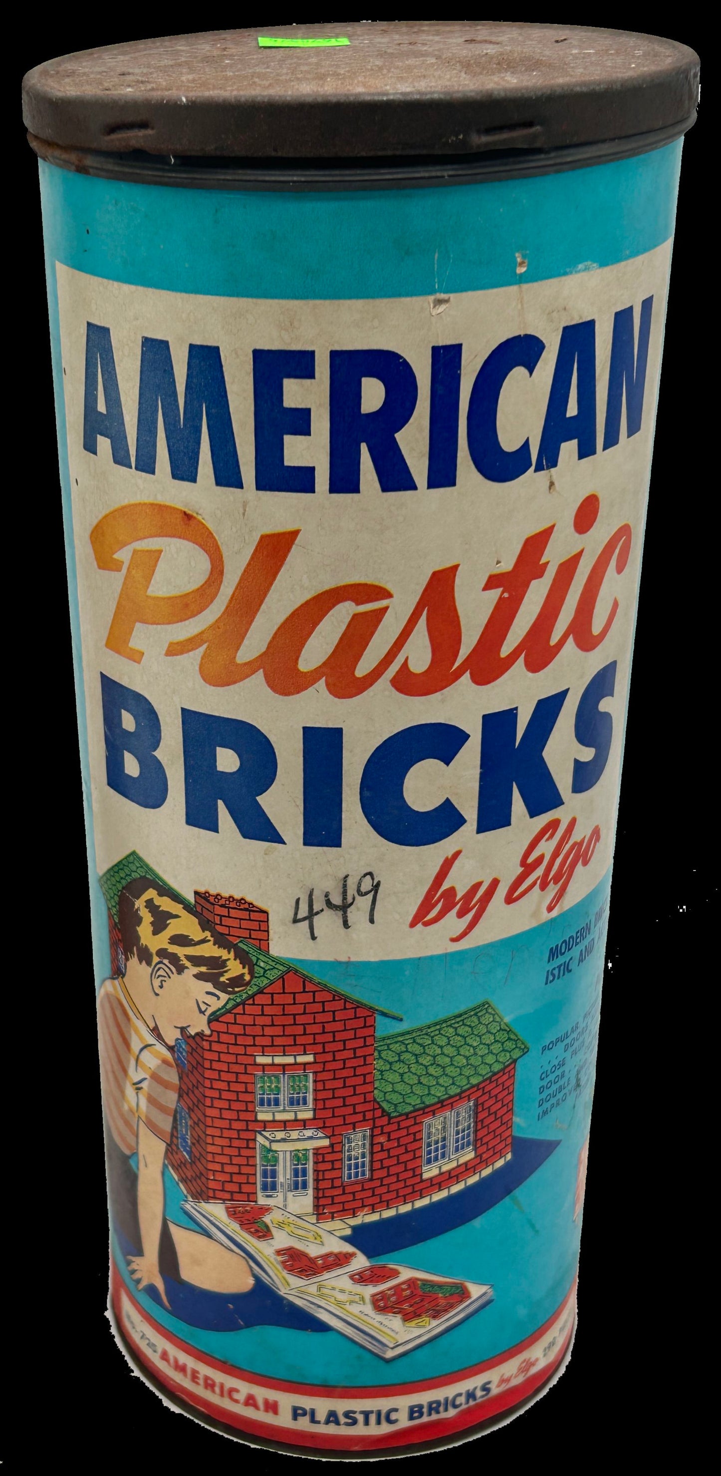 250514-22B Vintage Plastic Building Bricks (Pre-Legos)