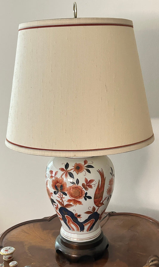 250814-7 Asian Porcelain Ginger Jar Lamp