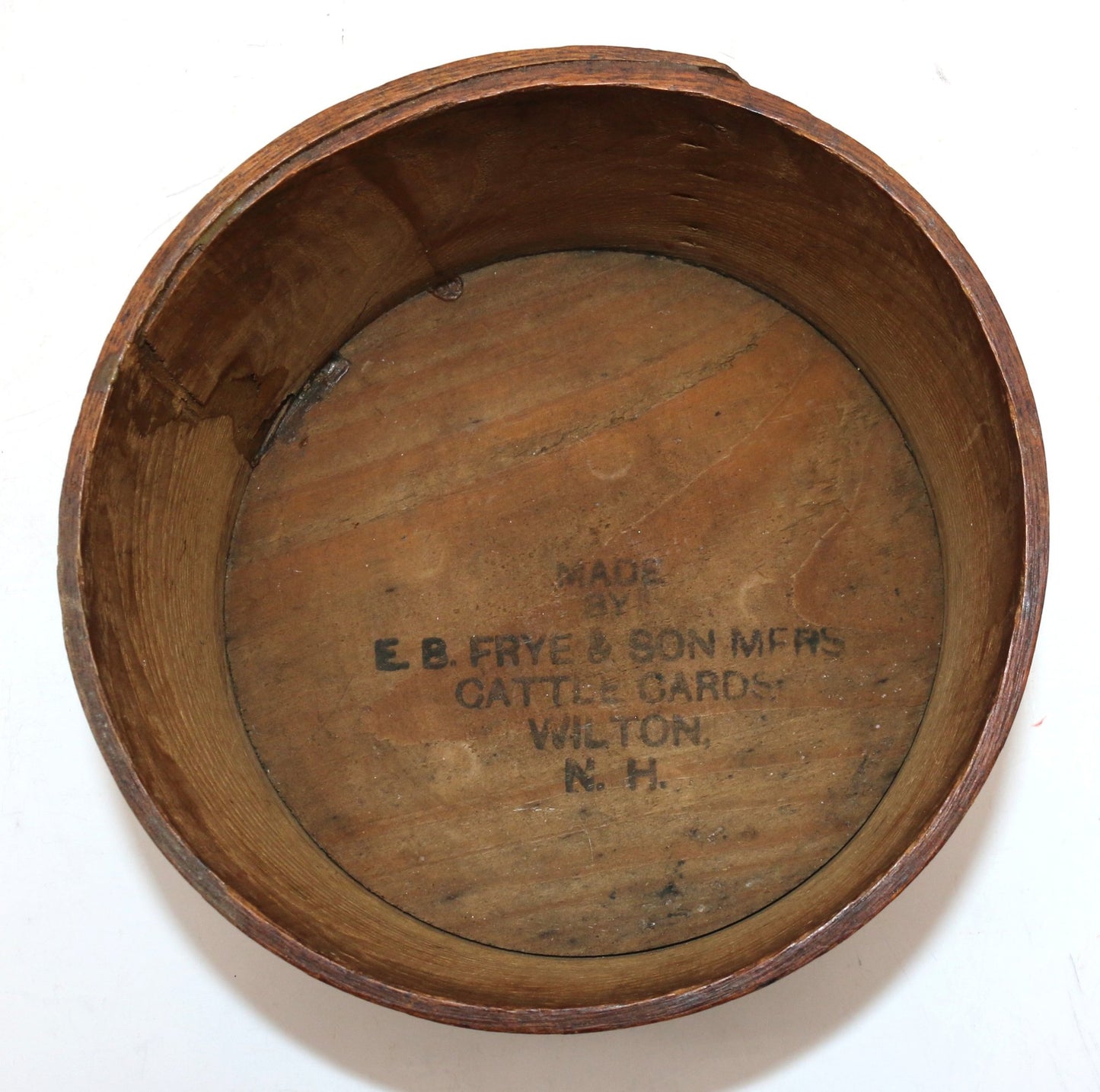 250806-8 2 Qt Measure, EB Frye & Sons Wilton NH