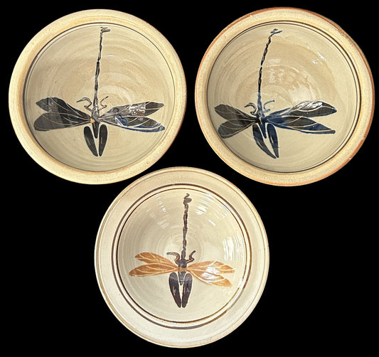 250806-20 Cornwall Bridge Pottery Stoneware Dragonfly Bowl