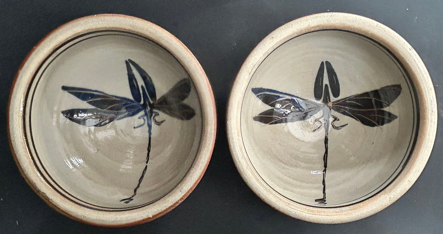 250806-20 Cornwall Bridge Pottery Stoneware Dragonfly Bowl