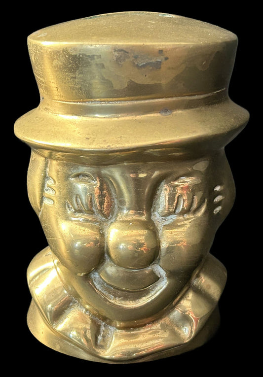250219-14 Brass Clown Still Bank