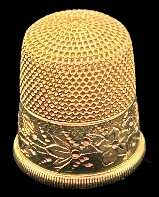 260225-4 14K Yellow Gold Antique Thimble