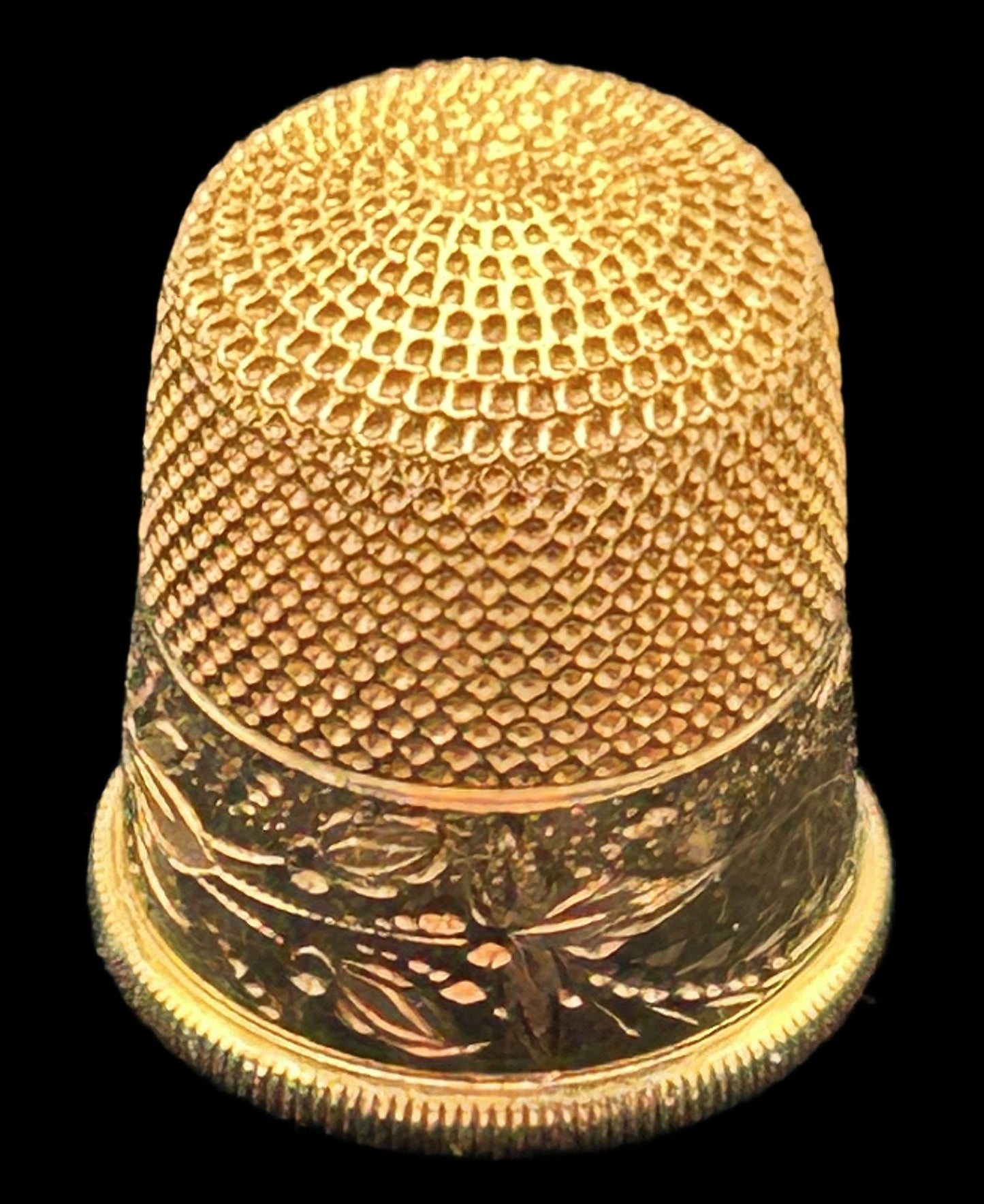 260225-4 14K Yellow Gold Antique Thimble